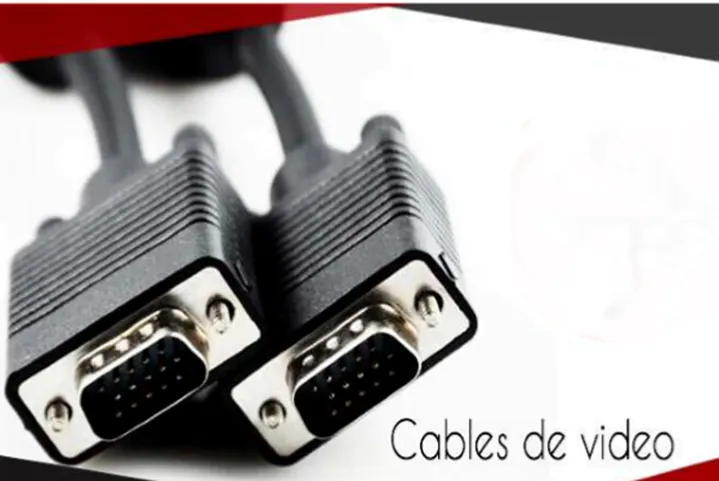 Cables de video y audio para proyectores - VGA, HDMI, DVI